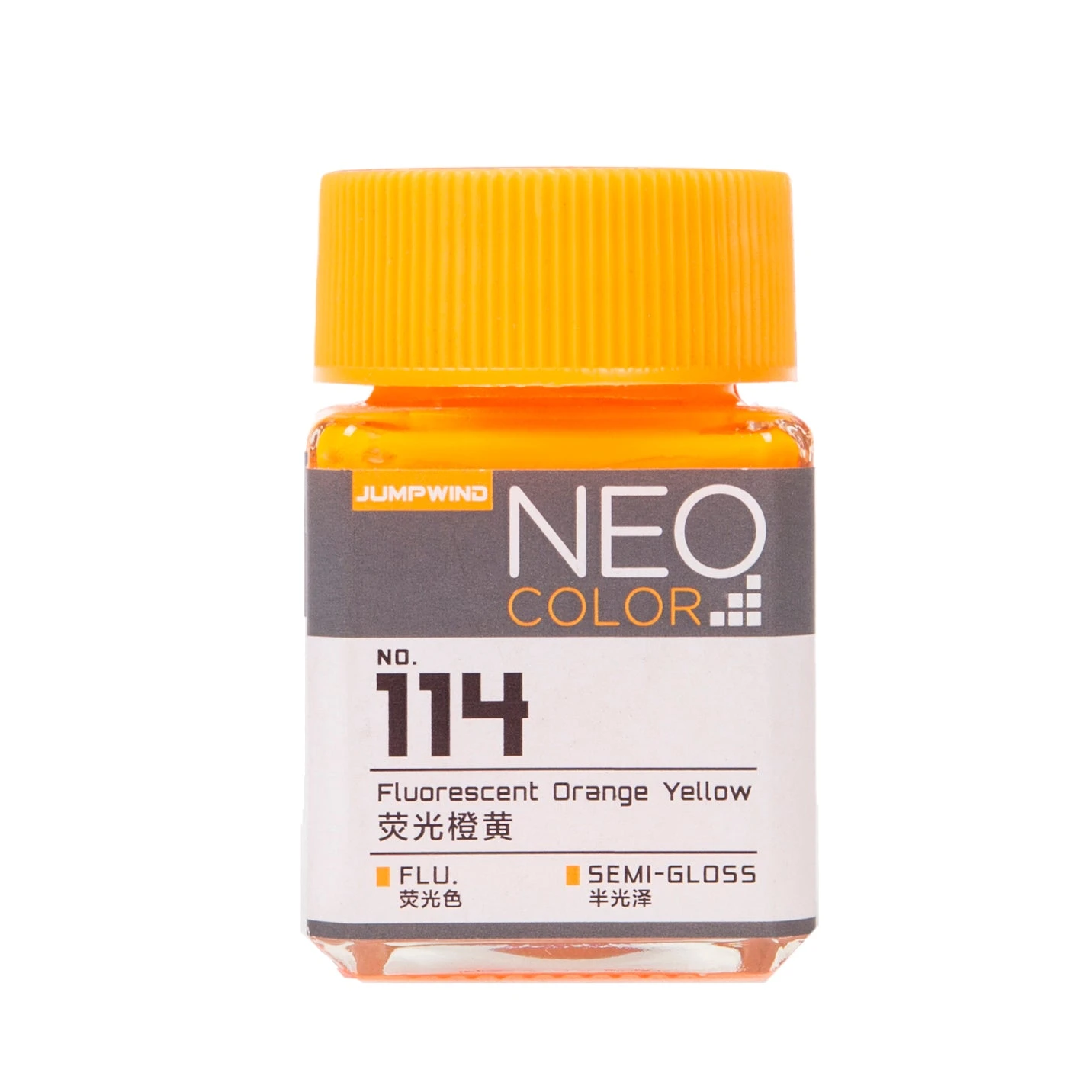 114 Semi-Gloss Fluorescent Orange Yellow 3 114 Semi-Gloss Fluorescent Orange Yellow